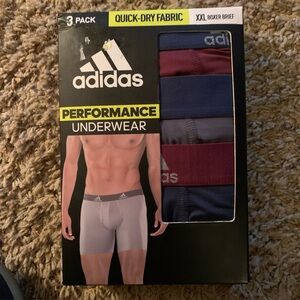 Adidas Men's Boxer Briefs 3-Pack - Burgundy, Navy, Charcoal